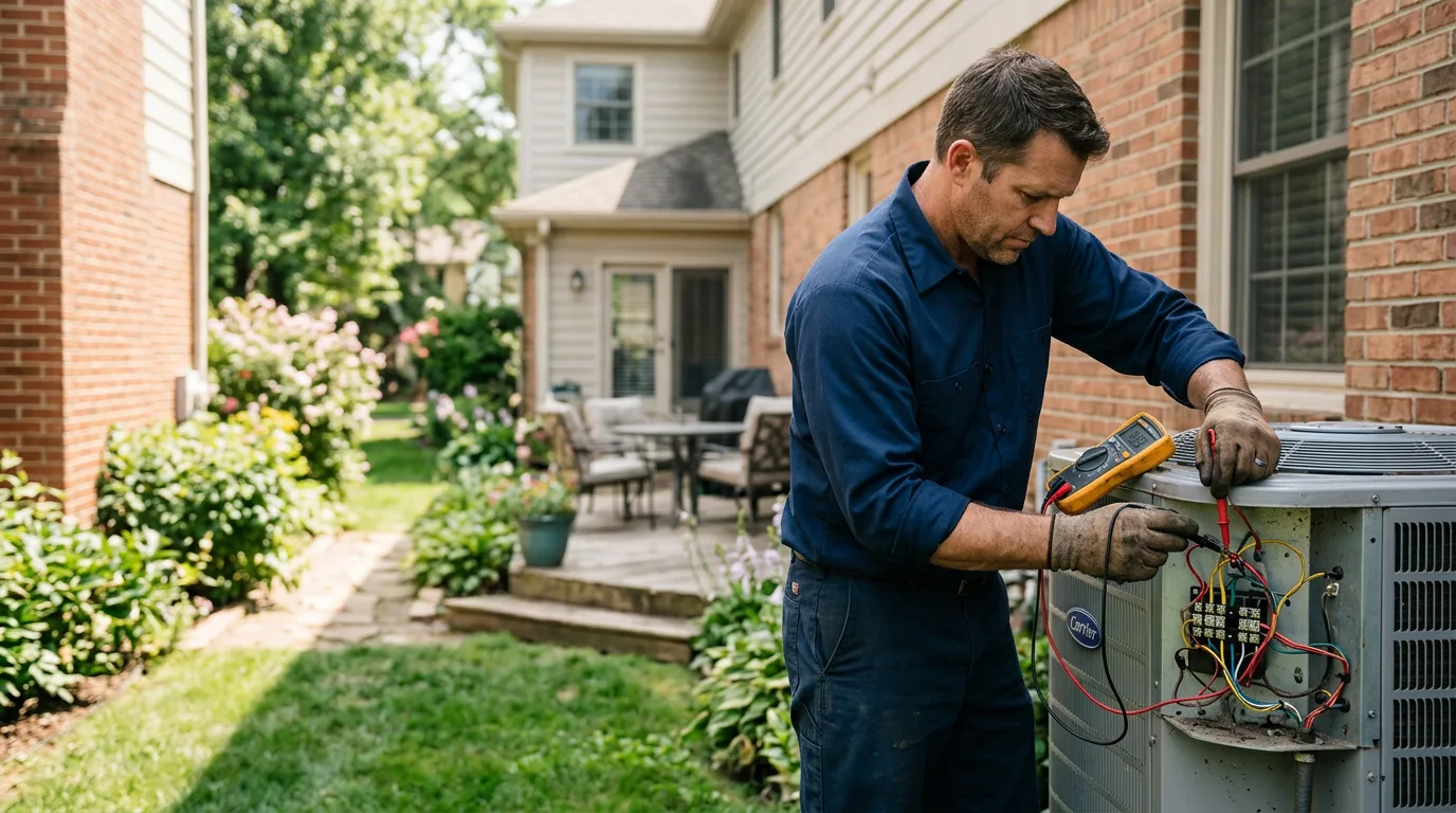 HVAC technician working near Java Village, NY